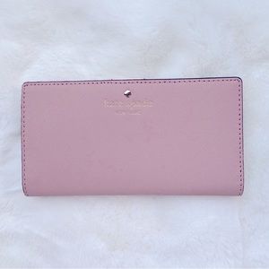 Kate Spade Madison large slim bifold wallet Pink